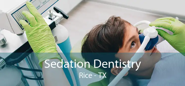 Sedation Dentistry Rice - TX